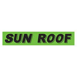 Flourescent Green & Black Slogan - Sun Roof 12 / PK