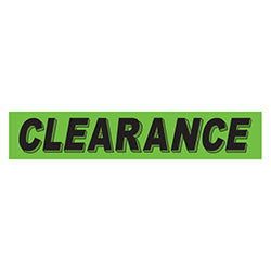 Flourescent Green & Black Slogan - Clearance 12 / PK