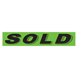 Flourescent Green & Black Slogan - Sold 12 / PK