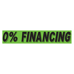 Flourescent Green & Black Slogan - 0% Financing - Qty. 12 12 / PK