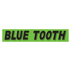 Flourescent Green & Black Slogan - Blue Tooth - Qty. 12 12 / PK