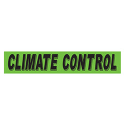 Flourescent Green & Black Slogan - Climate Control - Qty. 12 12 / PK