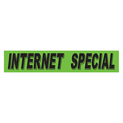 Flourescent Green & Black Slogan - Internet Special - Qty. 12 12 / PK