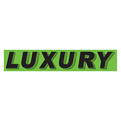 Flourescent Green & Black Slogan - Luxury - Qty. 12 12 / PK