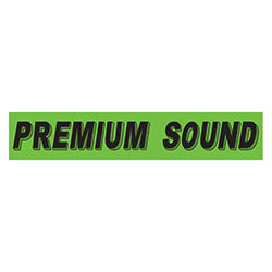 Flourescent Green & Black Slogan - Premium Sound - Qty. 12 12 / PK