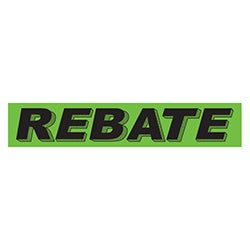 Flourescent Green & Black Slogan - Rebate - Qty. 12 12 / PK