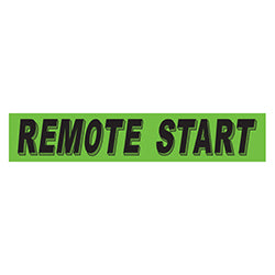 Flourescent Green & Black Slogan - Remote Start - Qty. 12 12 / PK