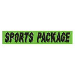 Flourescent Green & Black Slogan - Sports Package - Qty. 12 12 / PK