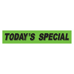 Flourescent Green & Black Slogan - Today's Special - Qty. 12 12 / PK