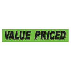 Flourescent Green & Black Slogan - Value Priced - Qty. 12 12 / PK