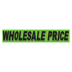 Flourescent Green & Black Slogan - Wholesale Price - Qty. 12 12 / PK