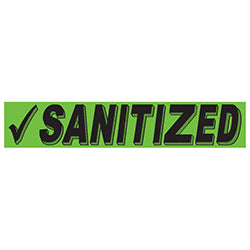 Flourescent Green & Black Slogan - Sanitized 12 / PK