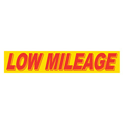 Yellow & Red Slogan - Low Mileage 12 / PK