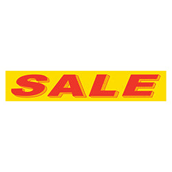 Yellow & Red Slogan - Sale 12 / PK