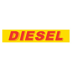 Yellow & Red Slogan - Diesel 12 / PK