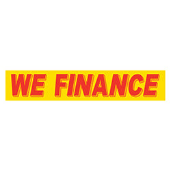 Yellow & Red Slogan - We Finance - Qty. 12 12 / PK