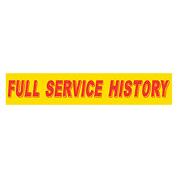 Yellow & Red Slogan - Full Service History - Qty. 12 12 / PK