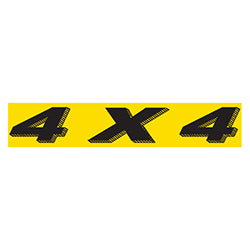 Yellow & BlackSlogan - 4 X 4 12 / PK