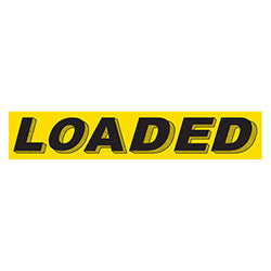 Yellow & Black Slogan - Loaded- Qty. 12 12 / PK