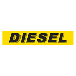 Yellow & Black Slogan - Diesel - Qty. 12 12 / PK