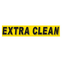 Yellow & Black Slogan - Extra Clean - Qty. 12 12 / PK