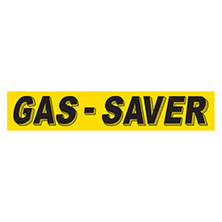 Yellow & Black Slogan - Gas Saver - Qty. 12 12 / PK