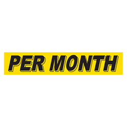 Yellow & BlackSlogan - Per Month - Qty. 12 12 / PK