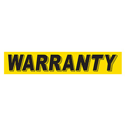 Yellow & BlackSlogan - Warranty - Qty. 12 12 / PK