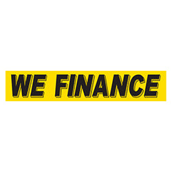 Yellow & Black Slogan - We Finance - Qty. 12 12 / PK