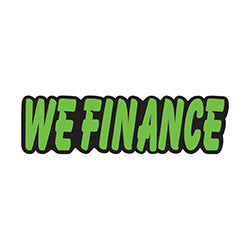 Green & Black Die Cut Slogan - We Finance - Qty. 12 12 / PK