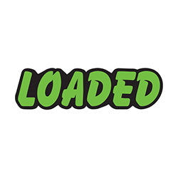 Green & Black Die Cut Slogan - Loaded - Qty. 12 12 / PK