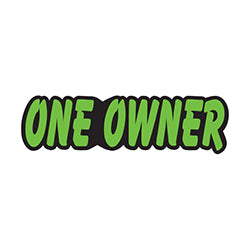 Green & Black Die Cut Slogan - One Owner - Qty. 12 12 / PK