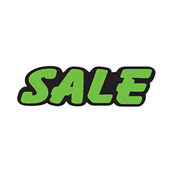 Green & Black Die Cut Slogan - Sale - Qty. 12 12 / PK