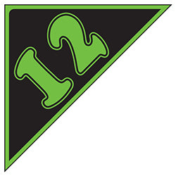 Window Sticker - Auto Angles - Green & Black - 2012 12 / PK