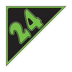 Window Sticker - Auto Angles - Green & Black - 2024 12 / PK