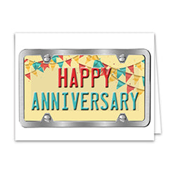 Vehicle Anniversary Card 50 / PK