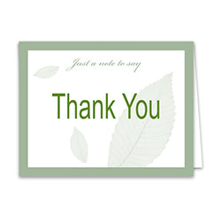 Thank You Card - Blank Inside 50 / PK