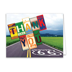 Thank You Card - Route 66 50 / PK