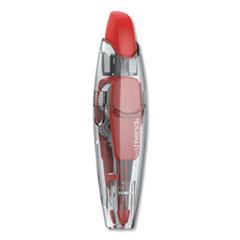 Retractable Pen Style Correction Tape, Transparent Gray/Red Applicator, 0.2" x 236", 4/Pack