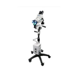 COLPO-MASTER II COLPOSCOPE MODEL CS-205 INCLUDES 45° CAMERAREADY TRINOCULAR ZOOM HEAD WITH 0.3X LENS - 20X WIDEFIELD EYEPIECES - CENTER-POST WITH FIVE LEGGED BASE - EXTRA BRIGHT FIBER OPTICS - HANDLE BAR AND DUST COVER. LED ILLUMINATION. POWER INPUT 110V