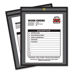 Shop Ticket Holders, Stitched, One Side Clear, 75 Sheets, 9 x 12, 25/Box