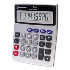 15927 Desktop Calculator, Dual Power, 8-Digit LCD