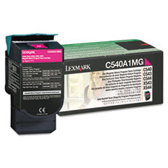 C540A1MG Return Program Toner, 1,000 Page-Yield, Magenta