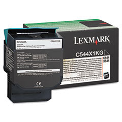 C544X1KG Return Program Extra High-Yield Toner, 6,000 Page-Yield, Black