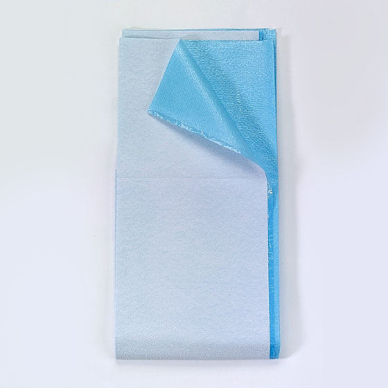 TIDI Everyday Drape Sheets Blue Tissue / Poly Pebble 30in x 48in 100 per Case