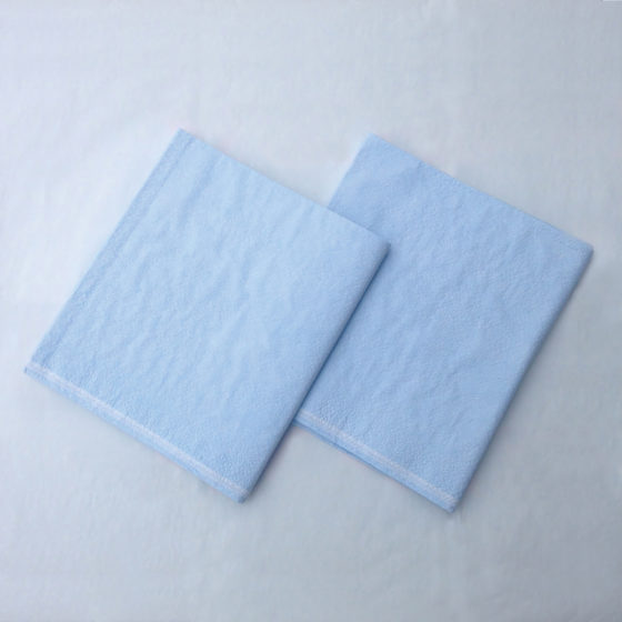 TIDI Choice Drape Sheets Blue 2 Ply Tissue Pebble 40in x 48in 100 per Case