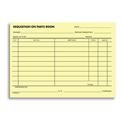 Parts Requisition Forms - 27 100 / PK