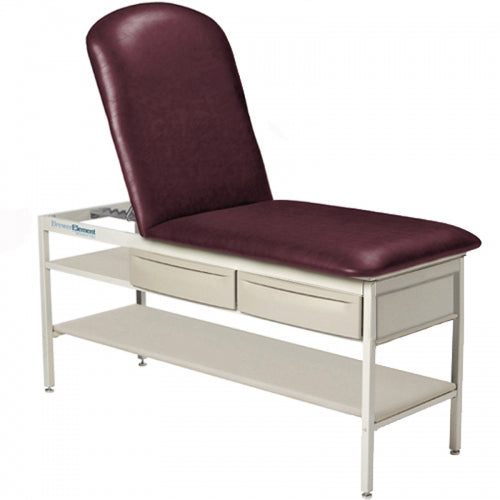 Element Treatment Table, Basic Frame w/ Shelf, Adjustable Pillow Top - Cocoa