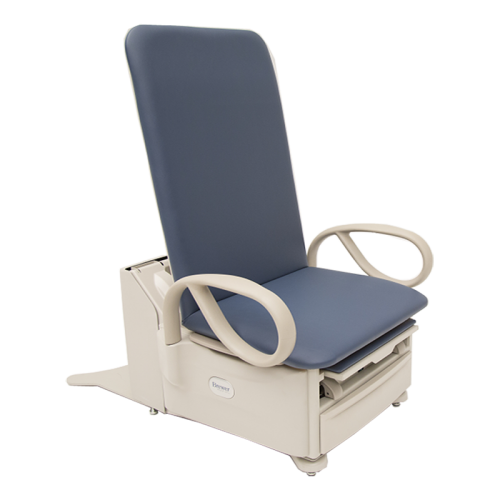 FLEX Access Exam Table, Pneumatic/Manual Back - 700 lb. Weight Capacity, Front Drawer Storage, 3 Year Warranty - Gunmetal