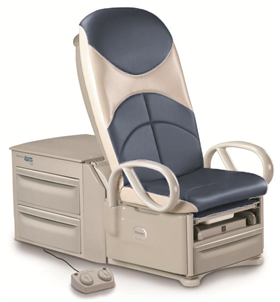 Access High-Low 700 Exam Table - 700 lb. Capacity - Power Back - 700 lb. Weight Capacity - Stirrups - Grab Bars - Three Drawer Storage - 3 Year Warranty - Deep Sea